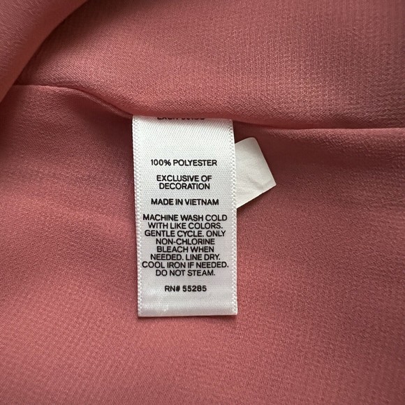 Express Embroidered Cami Mauve Pink Cream Sleeveless Top V-Neck - Picture 6 of 6